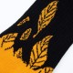 Calzino Dolly Noire Socks Woven Leaves Orange