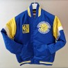 Giubbino Mitchell And Ness GOLDEN STATE nba Heavyweight Satin Jacket