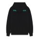 Felpa Propaganda Logo Fire Hoodie Black fe331