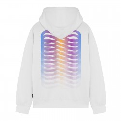 Felpa Propaganda Ribs Gradient Hoodie White 25SSPRFE351