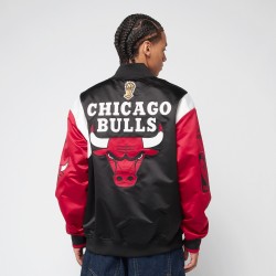 Giubbino Mitchell And Ness NBA Team Origins Satin Jacket Vintage Logo Chicago Bull