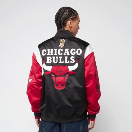 Giubbino Mitchell And Ness GOLDEN STATE nba Heavyweight Satin Jacket