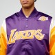 Giubbino Mitchell And Ness NBA Team Origins Satin Jacket Vintage Logo LA Lakers