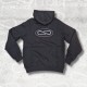Felpa Propaganda FE413 black hoodie logo atom